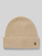 Tommy Hilfiger Mütze aus reinem Kaschmir in Beige, Größe 1