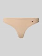 TOMMY HILFIGER String mit elastischem Bund in Beige, Größe L