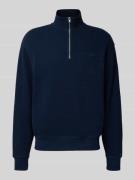 Tommy Jeans Comfort Fit Troyer aus reiner Baumwolle in Marine, Größe L