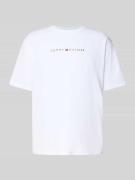Tommy Hilfiger Relaxed Fit T-Shirt aus reiner Baumwolle in Weiss, Größ...