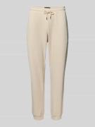 Tommy Hilfiger Regular Fit Sweatpants aus Baumwoll-Mix in Offwhite Mel...