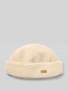 Barbour Mütze aus Teddy-Fell Modell 'CATHY' in Ecru, Größe L