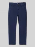 s.Oliver RED LABEL Slim Fit Chino aus Baumwoll-Mix in Marine, Größe 11...