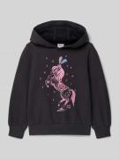 s.Oliver RED LABEL Regular Fit Hoodie aus Baumwoll-Mix in Graphit, Grö...