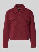 s.Oliver RED LABEL Relaxed Fit Jacke aus Struktur-Jersey in Bordeaux, ...