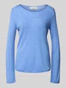 Marc O'Polo Regular Fit Strickpullover aus Merinowolle in Hellblau, Gr...