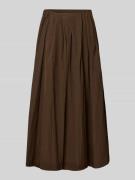 Smith and Soul Midirock in Falten-Optik in Schoko, Größe S