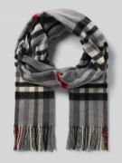 Fraas Schal mit Allover-Print Modell 'Cashmink' in Mittelgrau, Größe 1