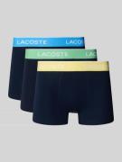 Lacoste Trunks aus Baumwoll-Mix im 3er-Pack in Marine, Größe L