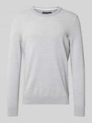 Marc O'Polo Regular Fit Strickpullover aus reiner Baumwolle in Hellgra...