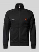 Ellesse Sweatjacke mit Label-Patch Modell 'RIMINI' in Black, Größe XL