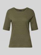 s.Oliver BLACK LABEL Regular Fit T-Shirt aus Baumwoll-Mix in Khaki, Gr...