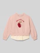 Mayoral Sweatshirt im Double-Layer-Look in Rosa, Größe 104