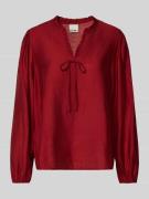 ICHI Regular Fit Bluse mit Rüschen Modell 'KARLANI' in Rot, Größe 34