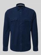 OLYMP Level Five Regular Fit Cordhemd mit Kentkragen in Marine, Größe ...