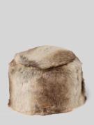 Barts Kunstpelzmütze mit Label-Patch Modell 'JOSH' in Taupe, Größe 1