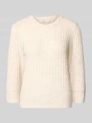 FREE/QUENT Strickpullover mit Strukturmuster Modell 'HARA' in Beige, G...