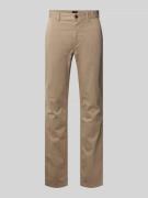BOSS Orange Slim Fit Chino aus Baumwoll-Mix in Hellbraun, Größe 30/32