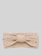 ICHI Stirnband mit Woll-Anteil in Strick-Optik Modell 'IAMACY' in Beig...
