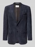 Carl Gross 2-Knopf-Sakko mit Reverskragen Modell 'Theo' in Dunkelblau,...