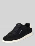 CK Calvin Klein Ledersneaker mit Label-Schriftzug in Black, Größe 41