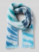 Codello Schal mit Logo-Applikation Modell 'Jacquard' in Dunkelblau, Gr...