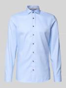 ETERNA Slim Fit Business-Hemd mit Knopfleiste in Bleu, Größe 39
