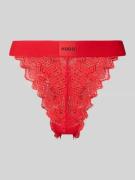 HUGO Slip aus Spitze Modell 'RED LABEL LACE' in Rot, Größe L