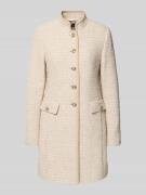 WHITE LABEL Mantel mit Viskose-Anteil und Pailettenbesatz in Beige, Gr...