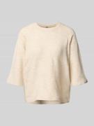 Soyaconcept Strickpullover mit 1/2-Arm Modell 'ORLEAN' in Ecru Melange...