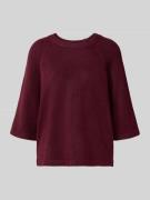 Soyaconcept Strickpullover mit 1/2-Arm Modell 'ORLEAN' in Bordeaux Mel...