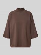 Soyaconcept Sweatshirt mit Stehkragen und 1/2-Arm Modell 'BANU' in Sch...