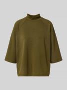 Soyaconcept Sweatshirt mit Stehkragen und 1/2-Arm Modell 'BANU' in Oli...