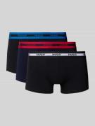 HUGO Regular Fit Boxershorts aus Baumwoll-Mix im 3er-Pack in Black, Gr...