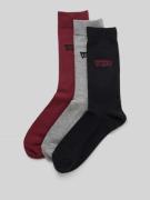 Levi's® Socken mit Logo-Stitching Modell 'Regular' im 3er-Pack in Bord...