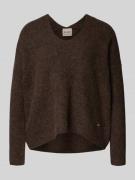 MOS MOSH Oversized Strickpullover aus Woll-Alpaka-Mix Modell 'THORA' i...