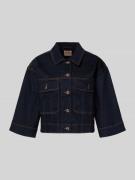 MOS MOSH Jeansjacke mit 3/4-Arm Modell 'Penn' in Dunkelblau, Größe L