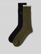 Tommy Hilfiger Strümpfe aus Baumwoll-Mix im 2er-Pack in Khaki, Größe 3...