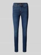 Only Skinny Fit Jeans aus Baumwollmix MODELL 'WAUW' in Dunkelblau, Grö...