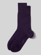Falke Socken mit Label-Print in Pflaume, Größe 39/40