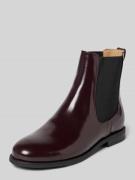 BOSS Chelsea Boots aus Leder-Mix in Bordeaux, Größe 38
