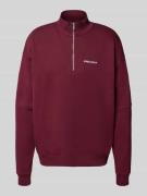 Pegador Oversized Sweatshirt mit Logo-Stitching und Troyer-Kragen in B...