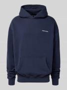 Pegador Oversized Hoodie mit Logo-Stitching und Känguru-Tasche in Mari...