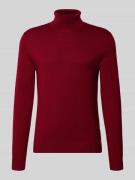 JOOP! Collection Rollkragenpullover aus Schurwolle mit Label-Detail in...