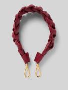 Coccinelle Anhänger in Flecht-Optik Modell 'Boheme' in Bordeaux, Größe...