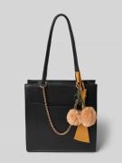 Seidenfelt Shopper mit Anhänger Modell 'Lyby' in Black, Größe 1