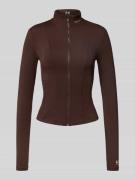 P.E Nation Jacke mit Stehkragen in Dunkelbraun, Größe L