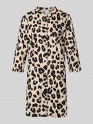 LOUIS & LOUISA Nachthemd mit 3/4-Arm Modell 'Schmusekatze' in Black, G...