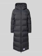 khujo Steppmantel mit Label-Patch Modell 'Larea' in Anthrazit, Größe L