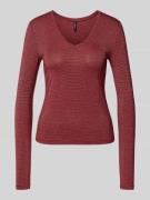 Vero Moda Regular Fit Langarmshirt aus Viskose-Mix Modell 'LAVA' in Du...